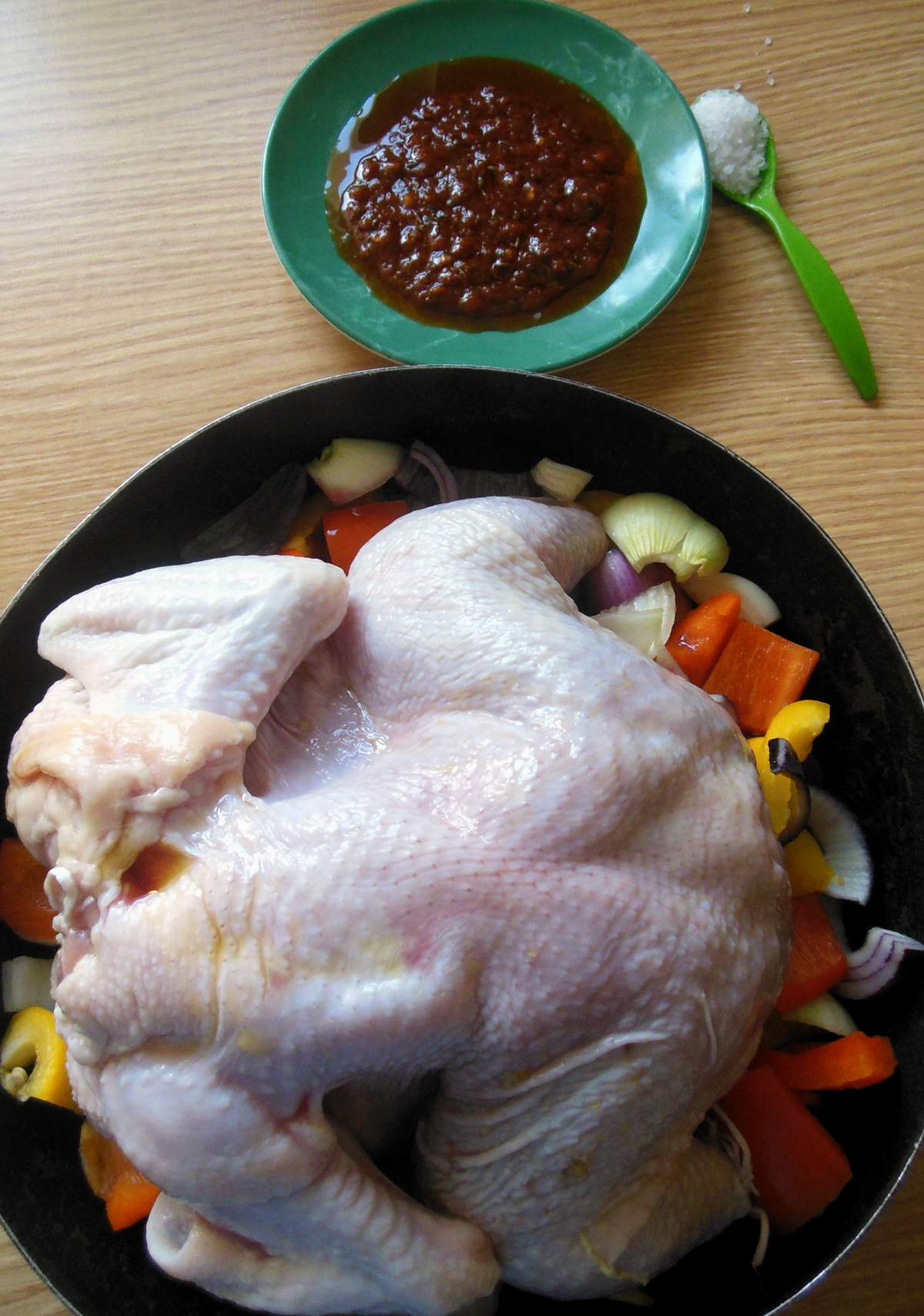 Рецепт цыплёнка под жгучим соусом, не требующий предварительного маринования